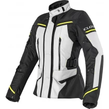 CLOVER STORM-4 WP LADY JACKET LYS GRÅ//SORT/GUL
