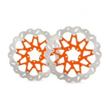 Wave brake disc set